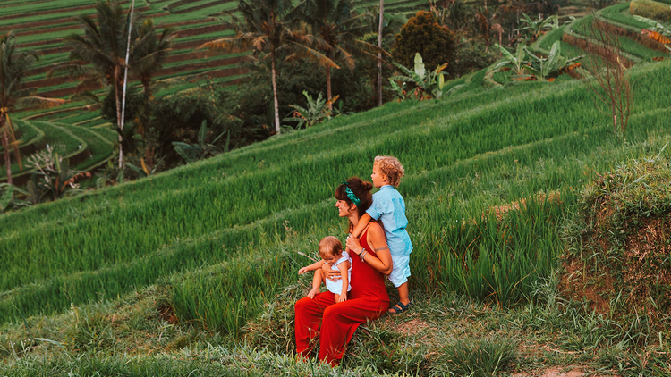 Découverte des rizières de Bali en famille