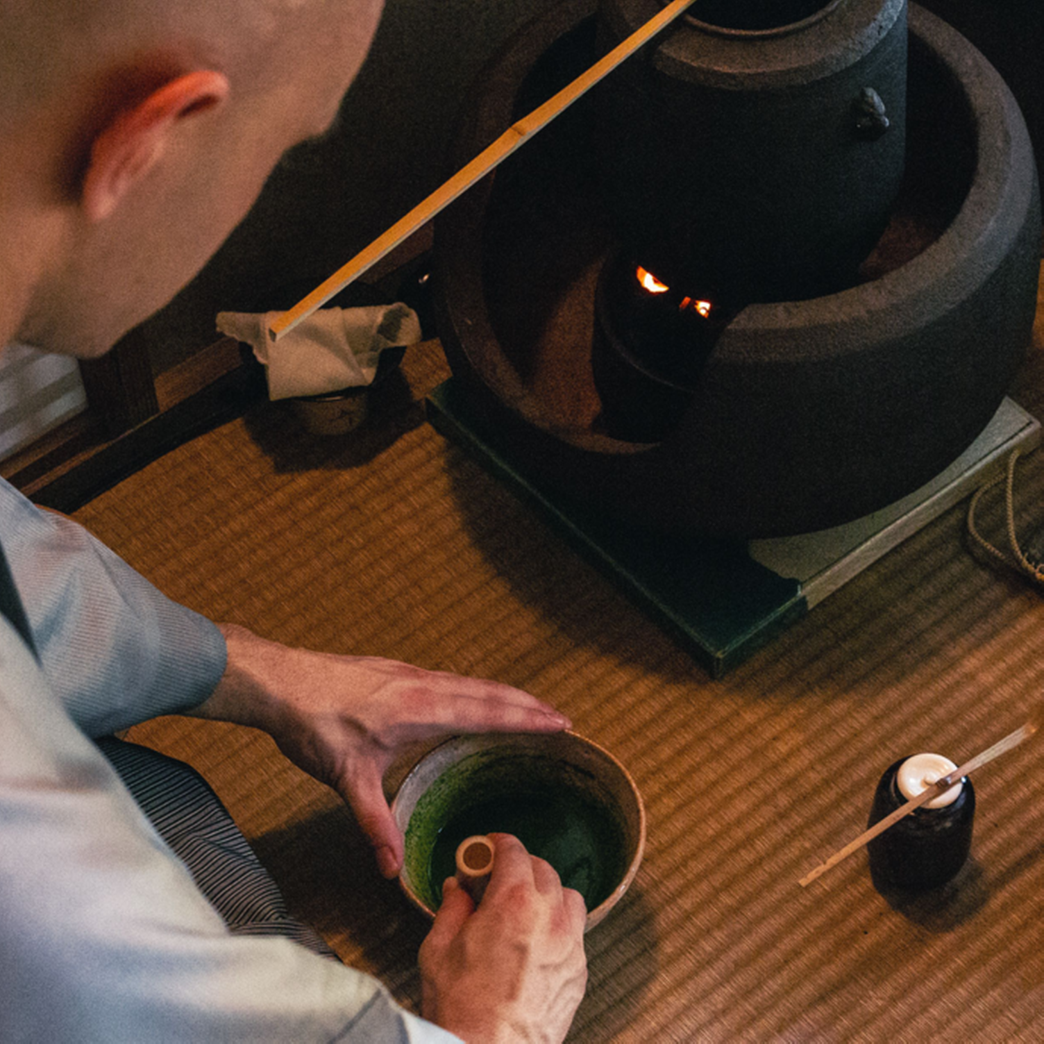 Preparación del té en Japón