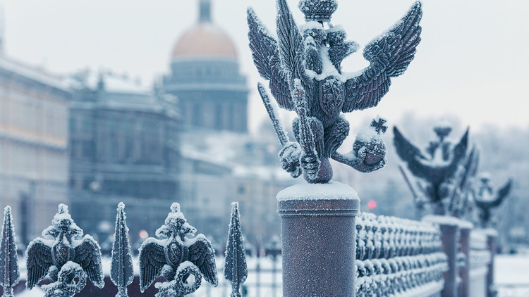 St Petersburg in Russland im Winter