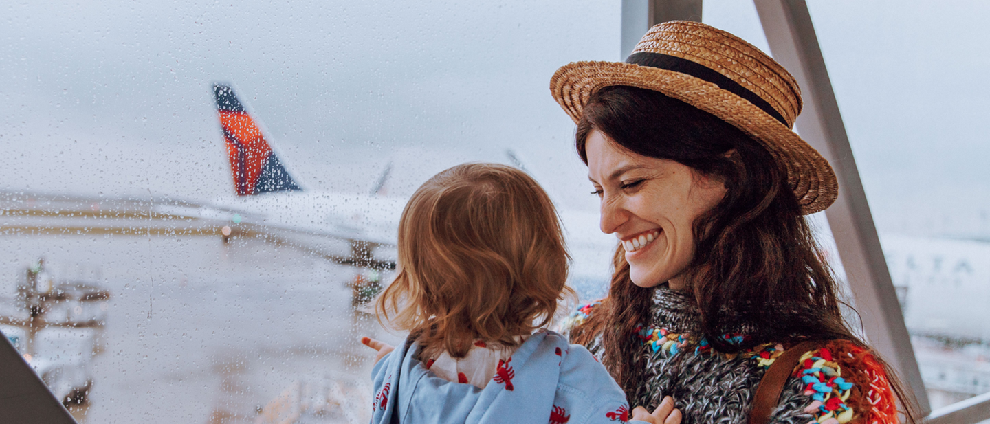 Prendre l'avion avec des enfants