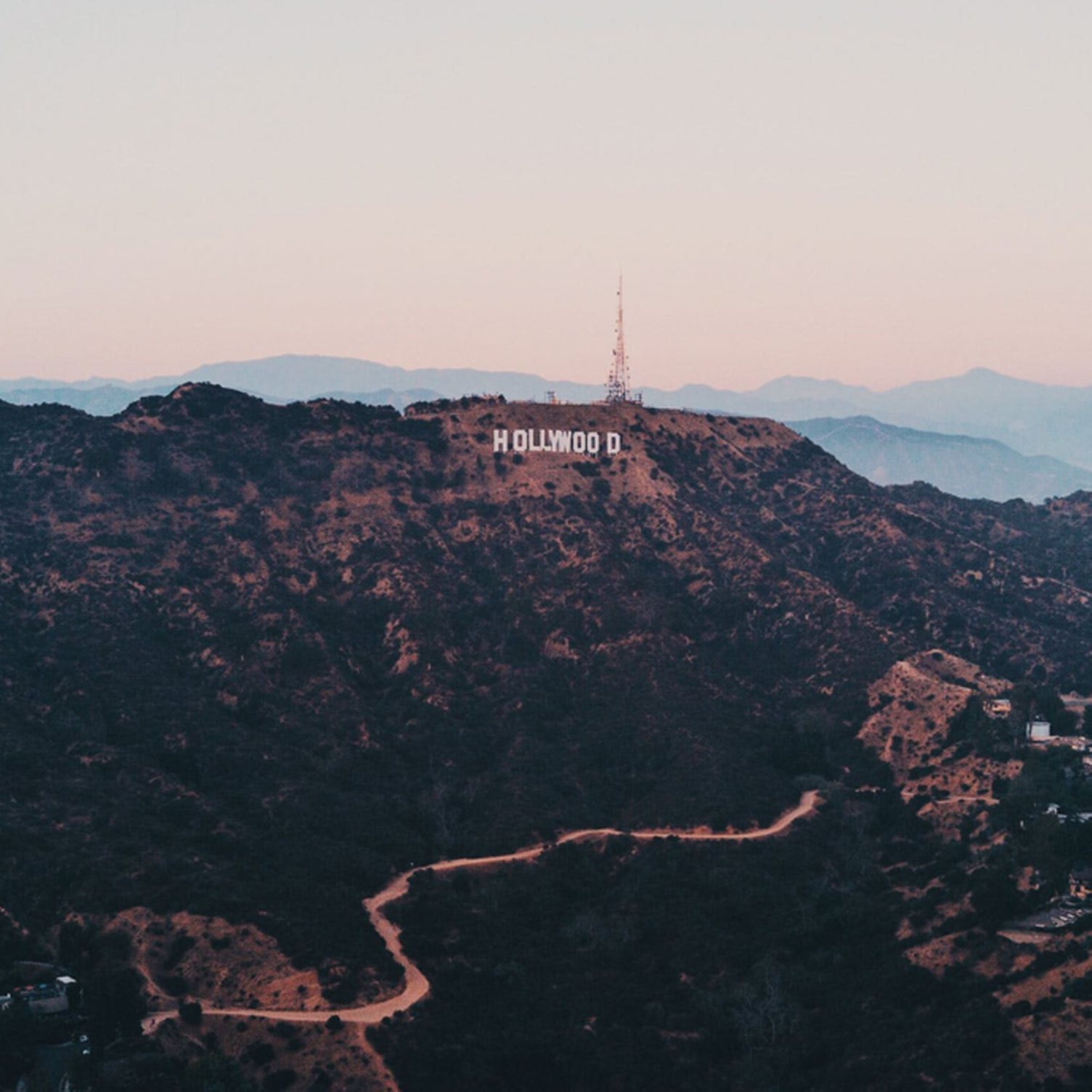 Vue sur la coline Hollywood à Los Angeles