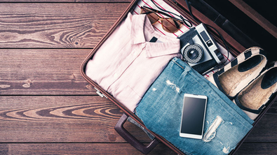 Gepackter Reisekoffer