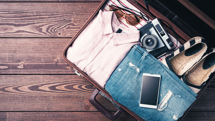 Gepackter Reisekoffer