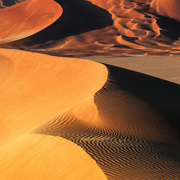 Sonnenuntergang in der Rub al-Chali im Oman