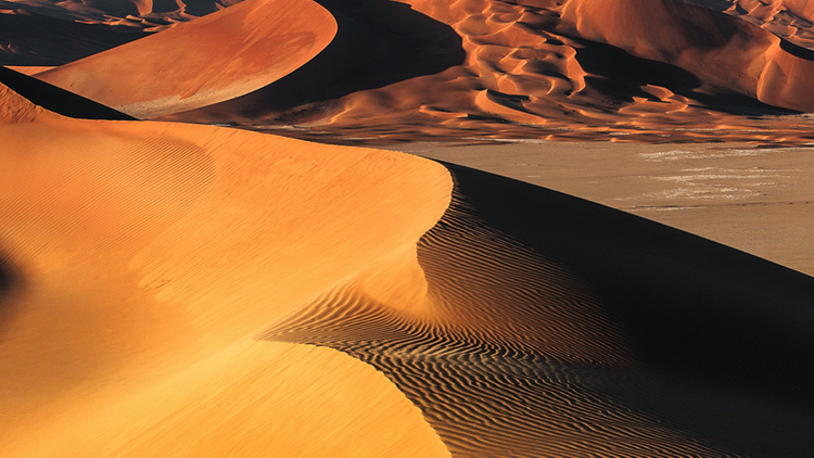 Sonnenuntergang in der Rub al-Chali im Oman