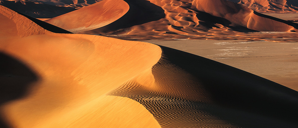 Sonnenuntergang in der Rub al-Chali im Oman