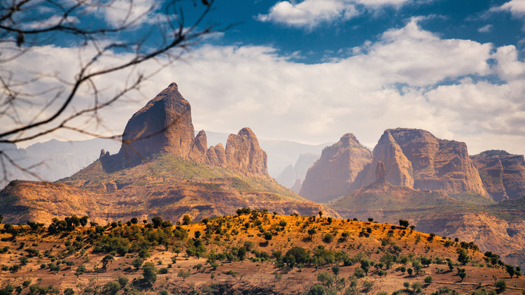 Bergkette im Simien Mountains National Park