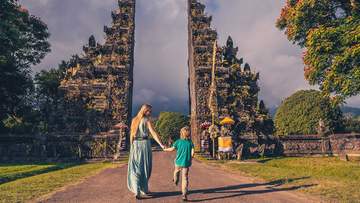 Alte Tempelanlagen auf Bali, Indonesien