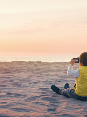 Genieten aan het strand