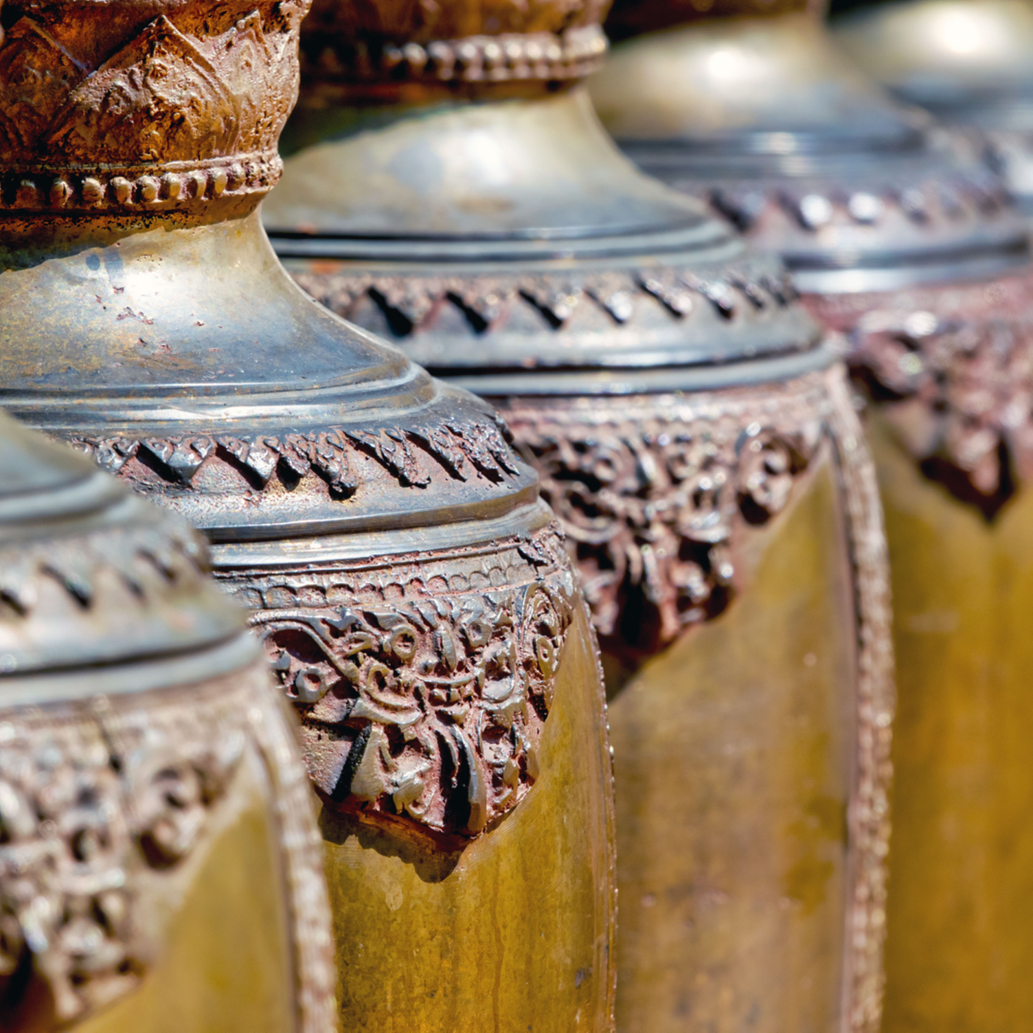 Les cloches d'un temple à Chiang Mai