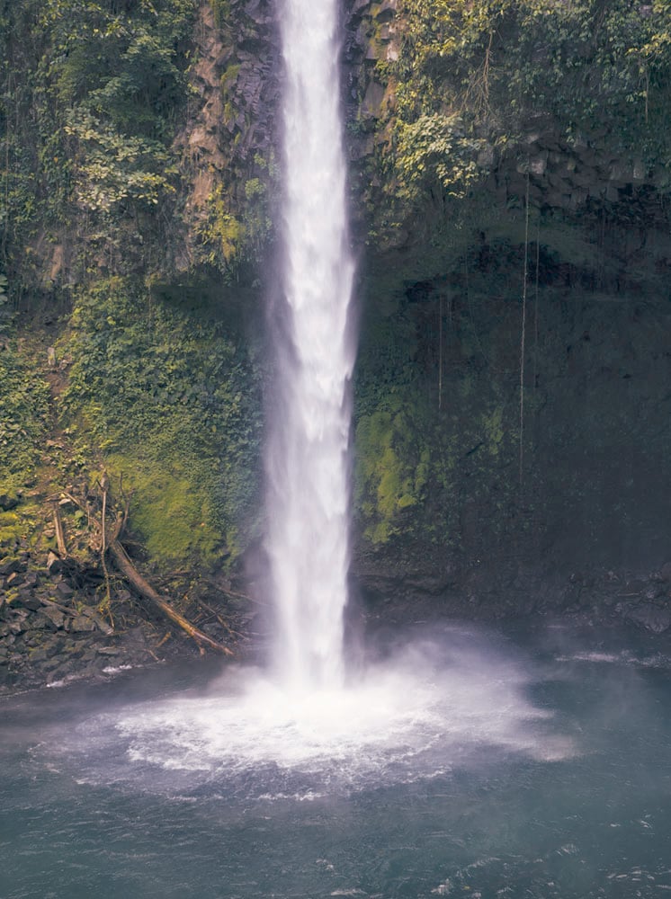 View of the La Fortuna Waterfall in Costa Rica, Central America; Concept for travel in Costa Rica