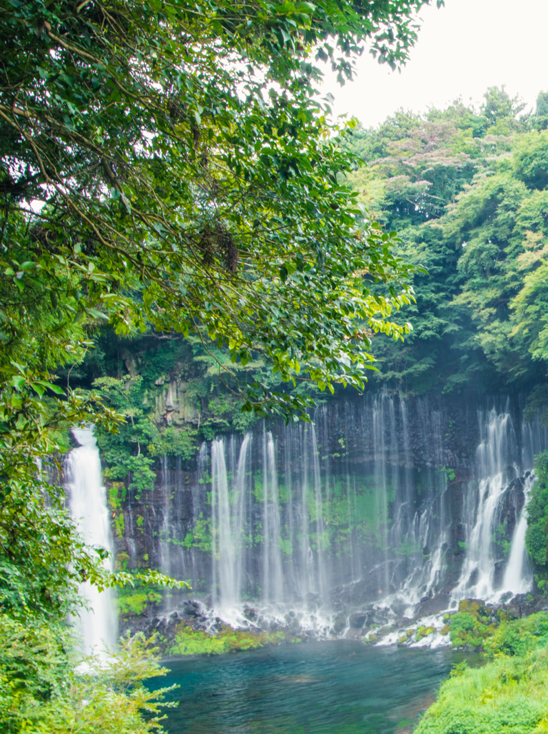 Shiraito waterfall near Mt. Fuji in Fujinomiya Prefecture, Japan