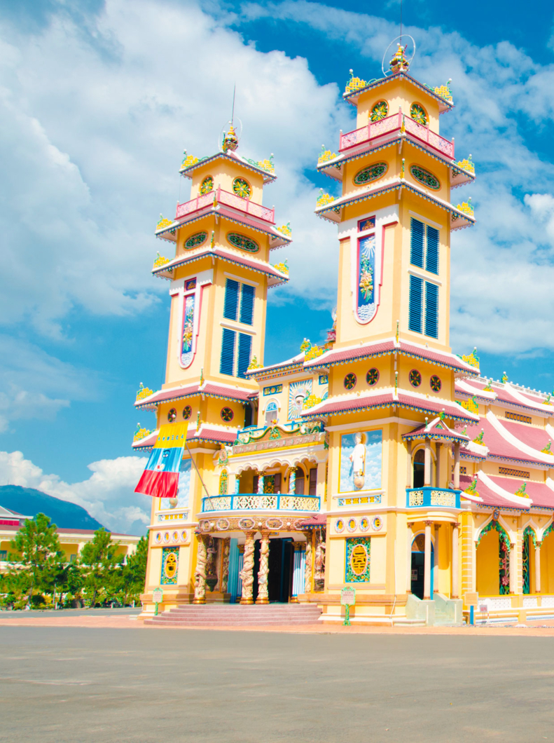Cao Dai Temple in Tay Ninh province, near ho chi minh city, Vietnam