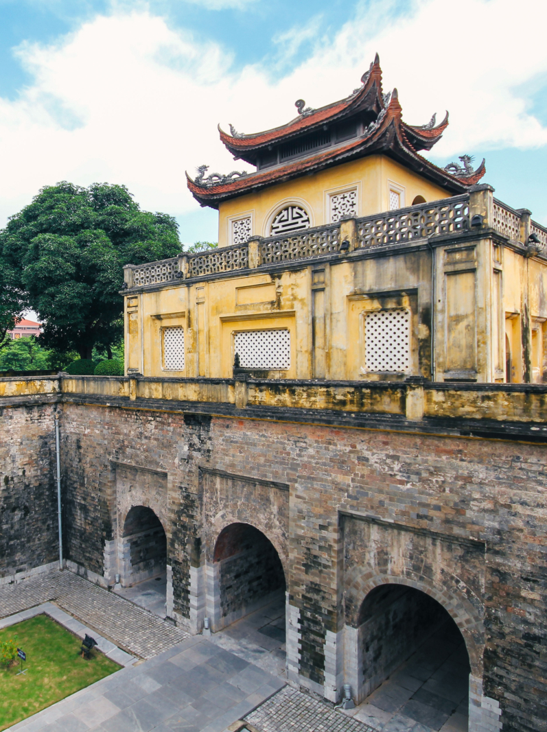UNESCO World Heritage Site, Imperial Citadel of Thang Long in Hanoi, Vietnam