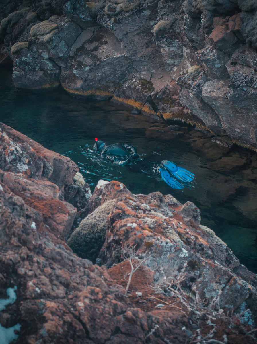 Snorkelling Between Continental Plates in Iceland