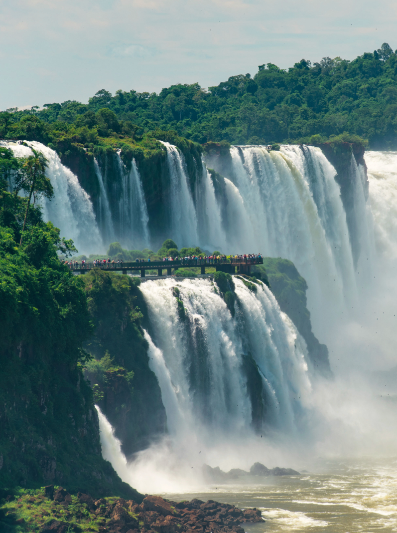 Devil's Throat at the Iguazu Falls in Argentina and Brazil