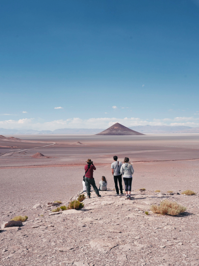 Group of tourists in Tolar Grande