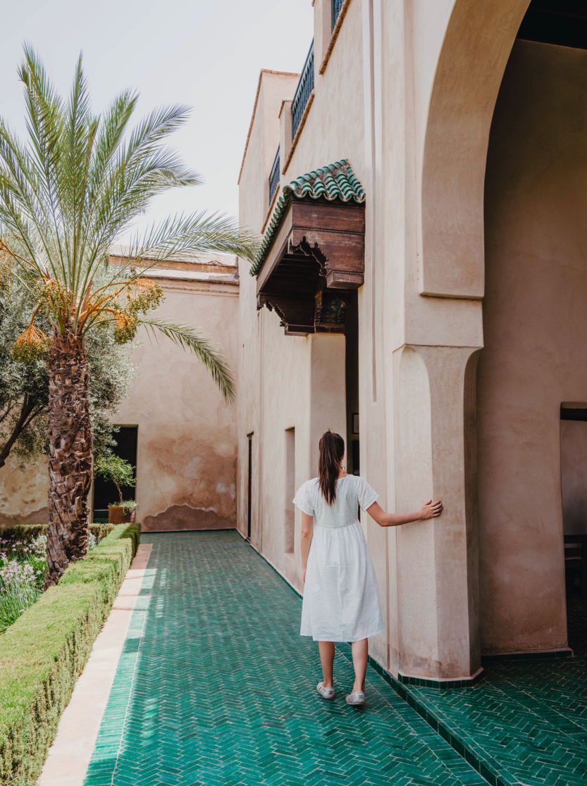 Girl in Marrakech Secret Garden, Morocco