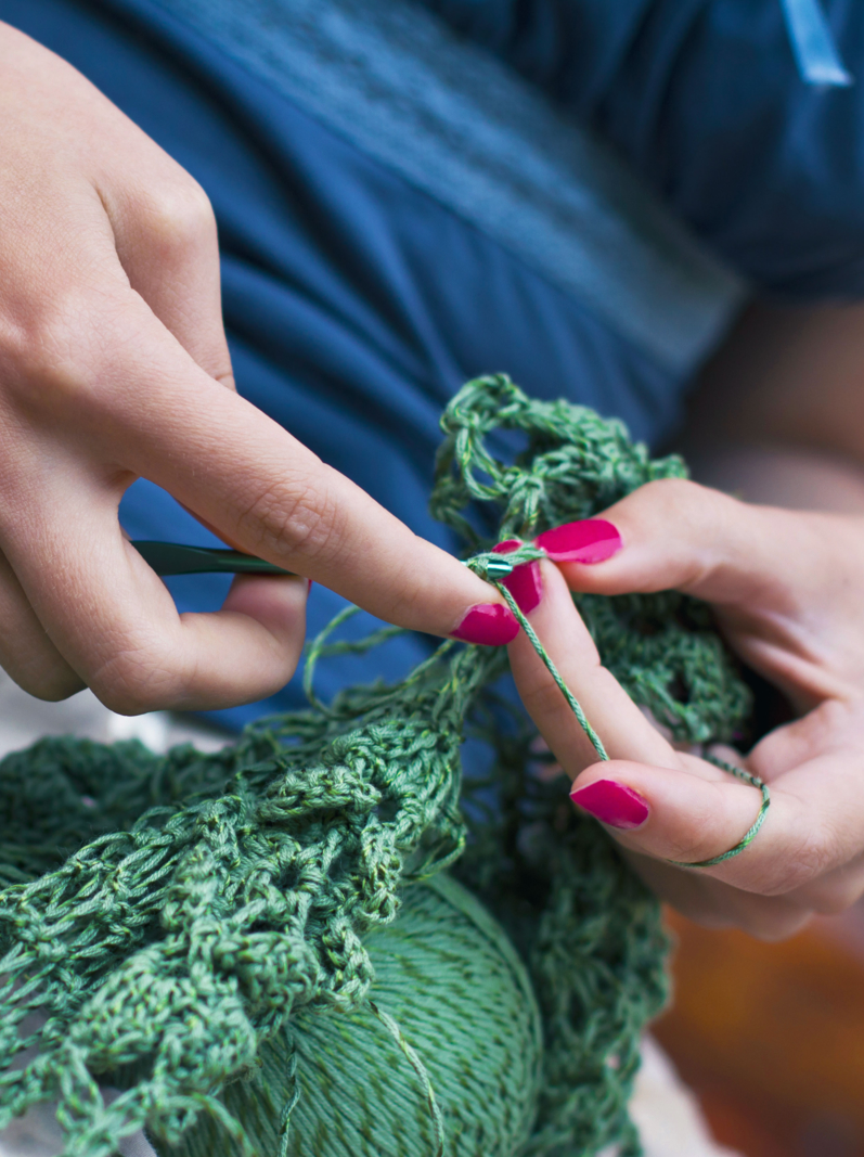 Irish crochet and knitting