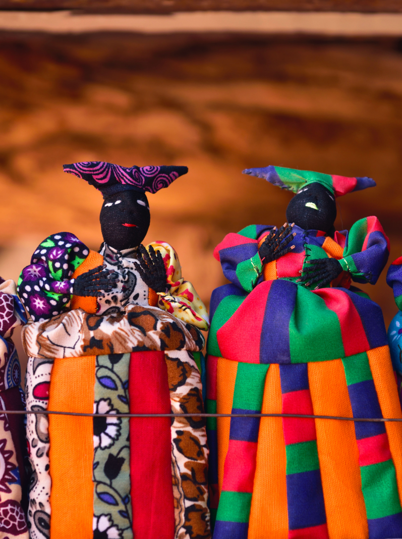Herero dolls - popular handmade souvenir in Namibia