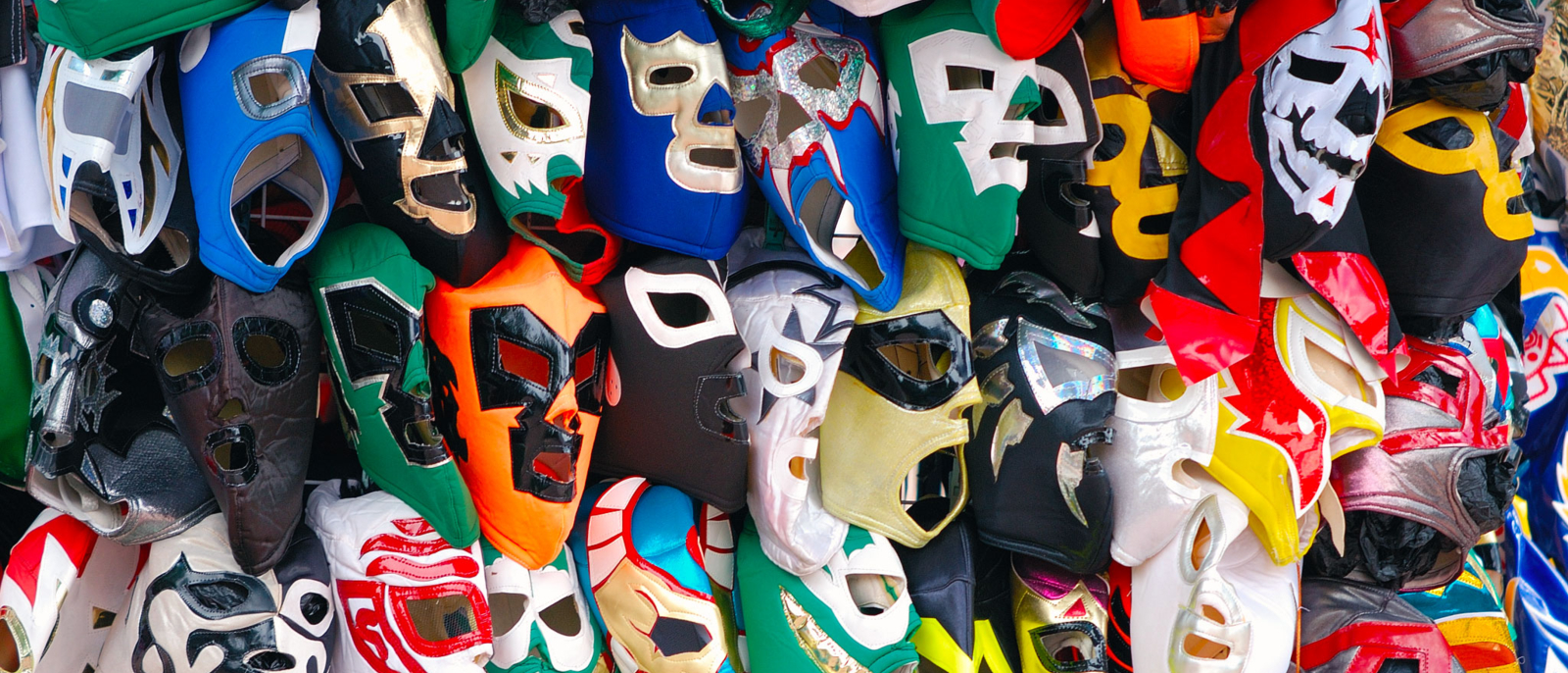 Lucha Libre mask Mexican wrestling is characterized by colorful masks, rapid sequences of holds and maneuvers, as well as "high-flying" maneuvers, some of which have been adopted in the United States.