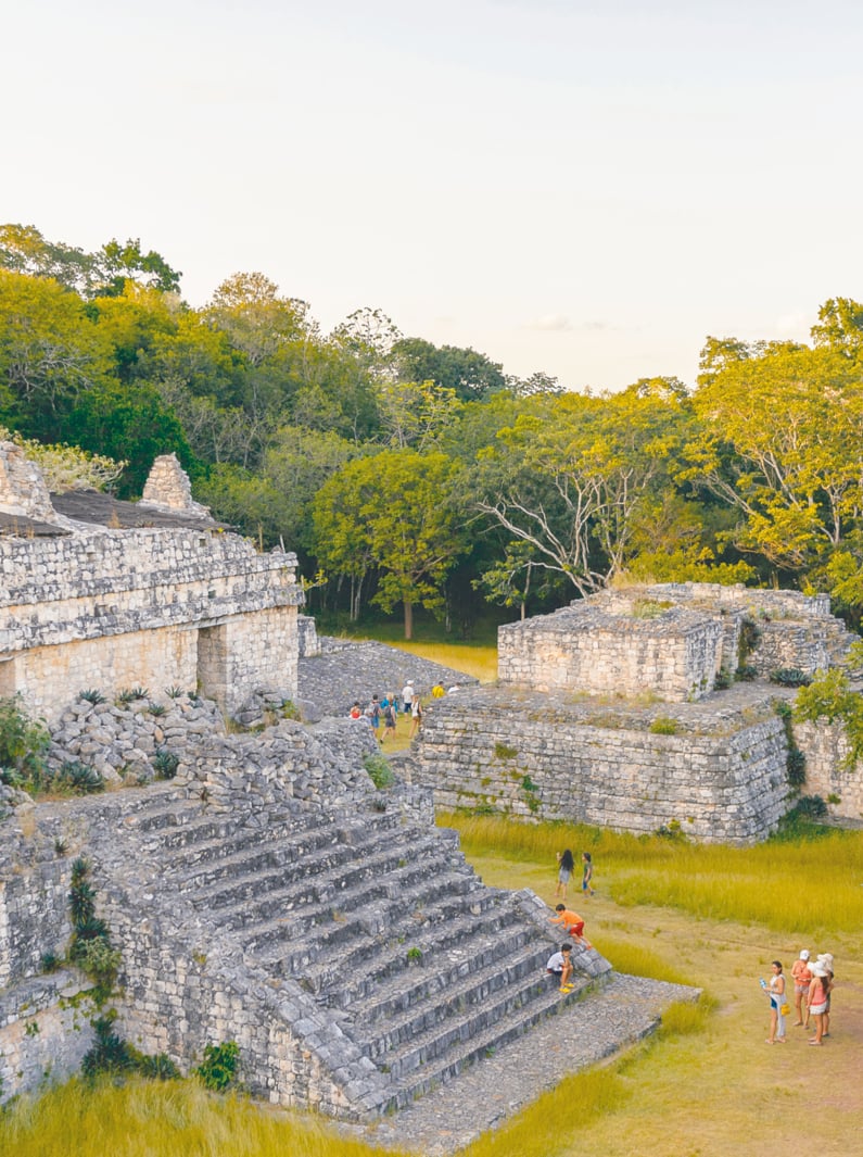 Part of the Ek' Balam complex, a Yucatec-Maya archaeological site, Temozon, Yucatan, Mexico. It was the seat of a Mayan kingdom from the Preclassic until the Postclassic period