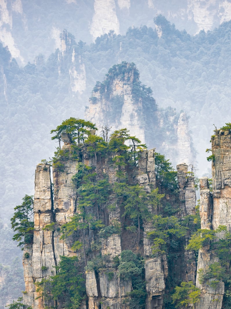 Imperial Pen Peak of Zhangjiajie. Located in Wulingyuan Scenic and Historic Interest Area which was designated a UNESCO World Heritage Site as well as an AAAAA scenic area in china
