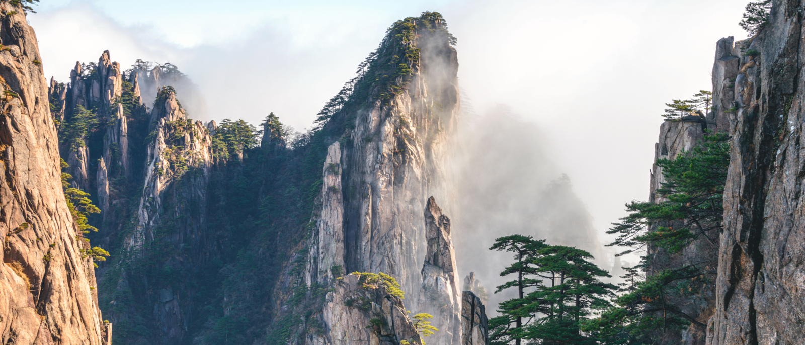 Huangshan mountain scenery in Anhui province, China