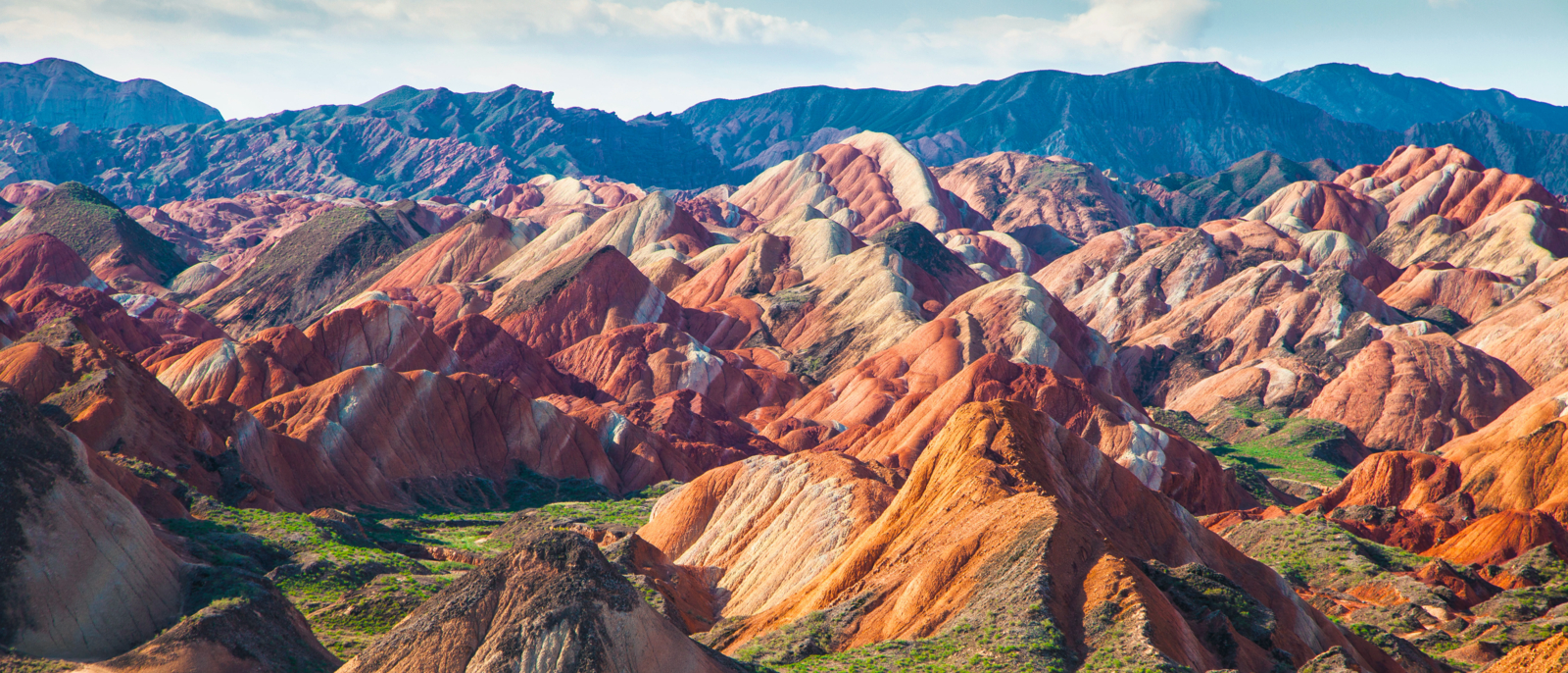 colored mountains in China