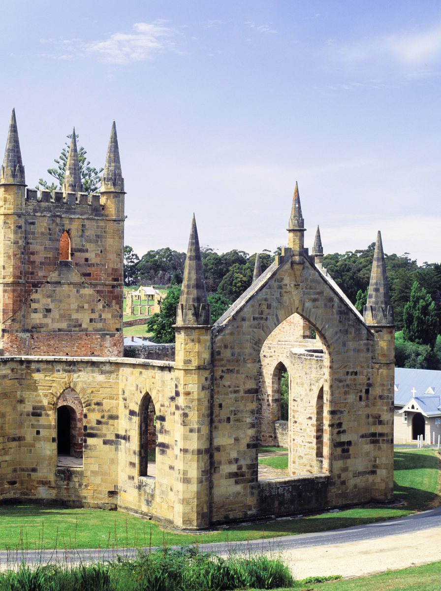Port Arthur Tasmania the old church ruins