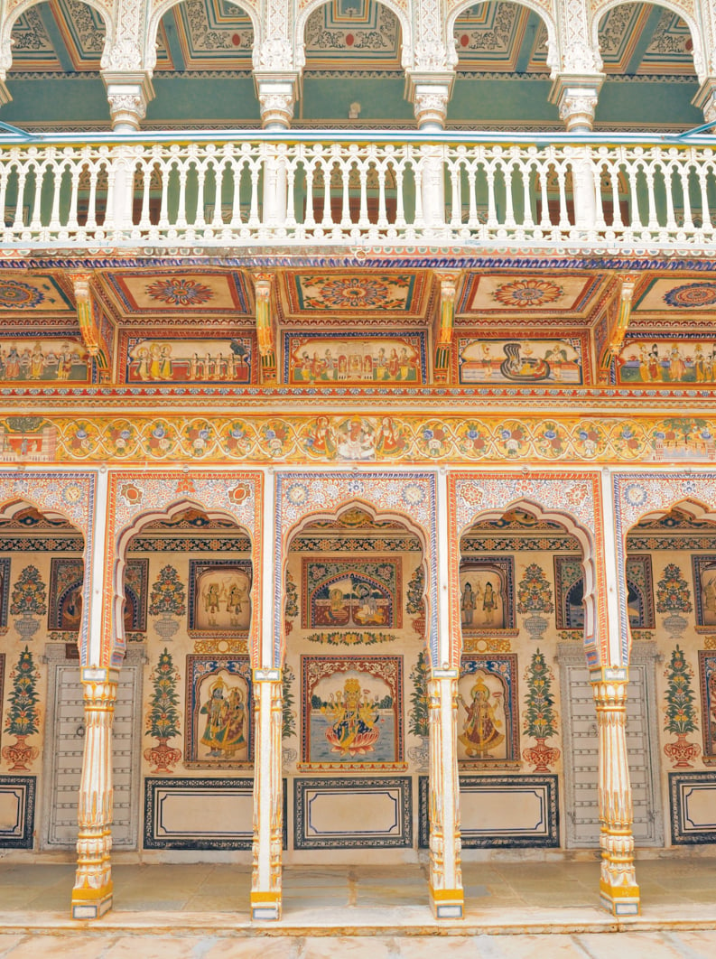 Nawalgarh is famous for its frescoes and havelis and considered as Golden City of Rajasthan.