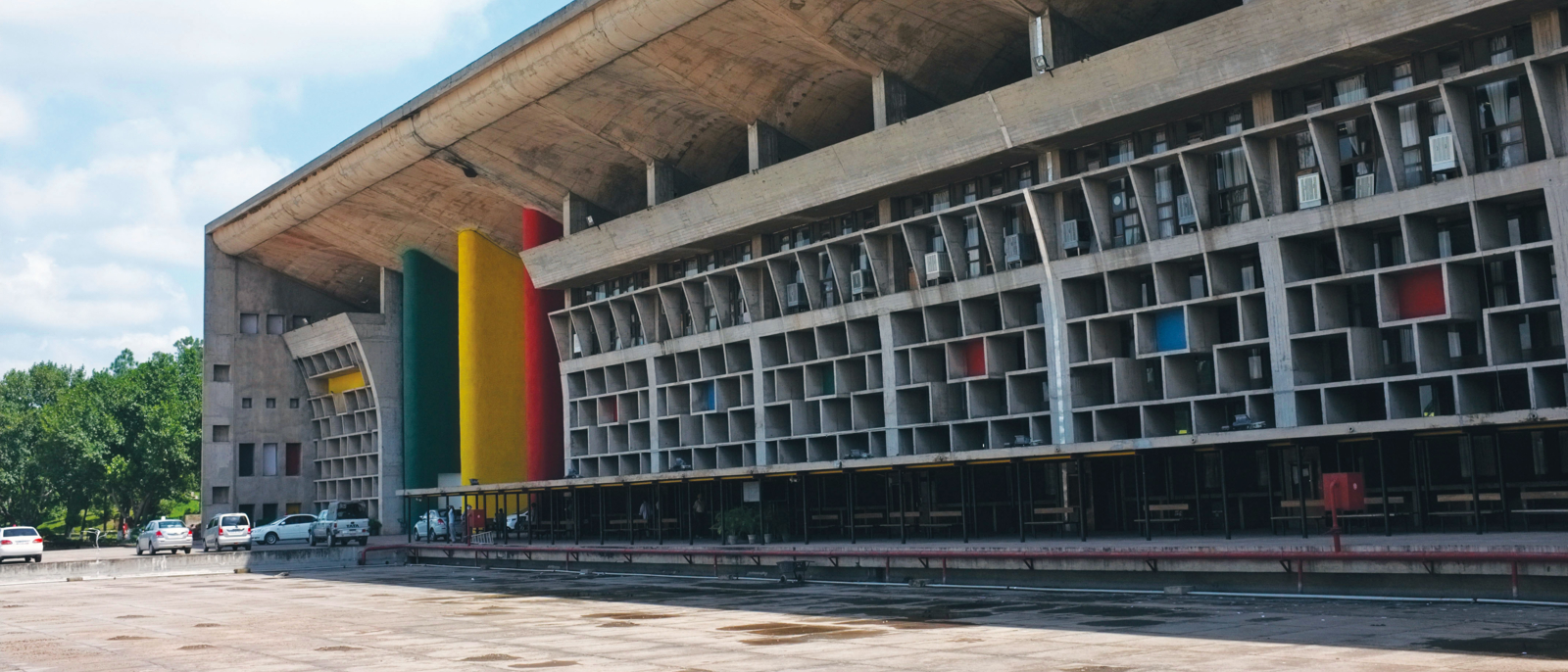 High Court at Chandigarh, by Le Corbusier.