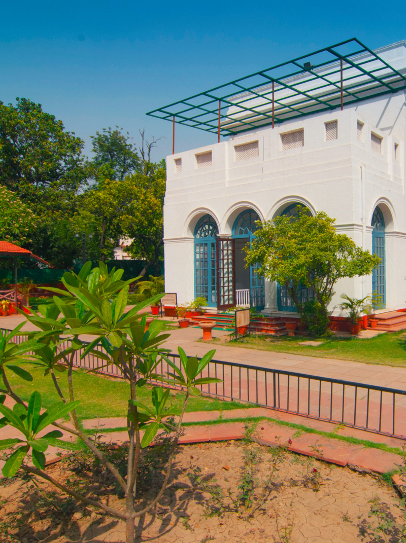 The Gandhi Smriti museum dedicated to Mahatma Gandhi, situated on Tees January Road in New Delhi, India