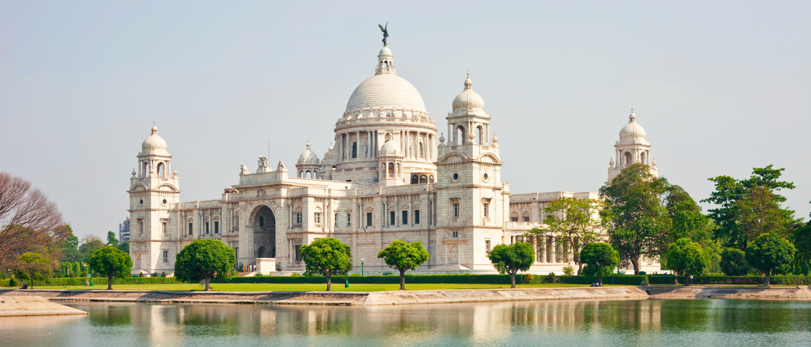 The Historic Victoria Memorial In Calcutta (Kolkata), India