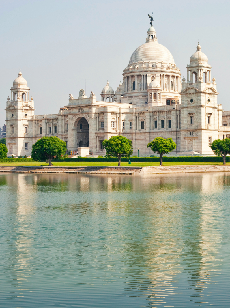 The Historic Victoria Memorial In Calcutta (Kolkata), India