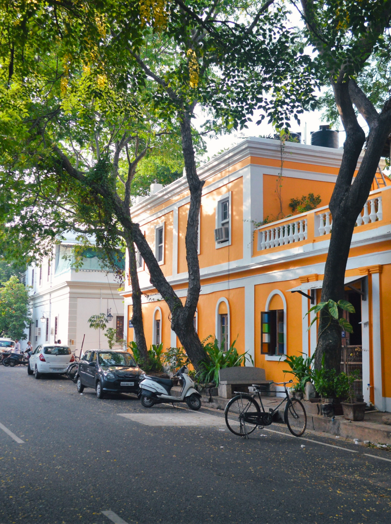 Architecture de colonie française, Pondichéry, Inde
