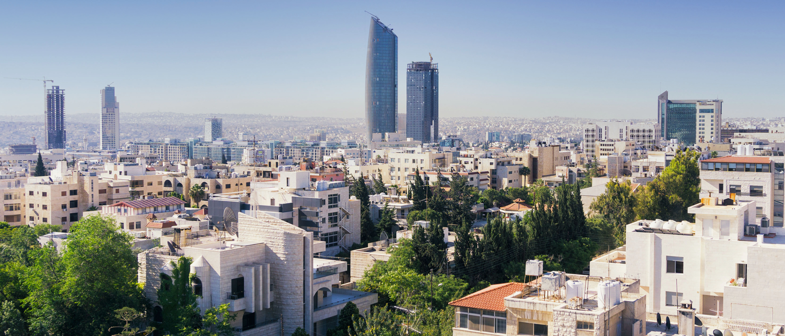 Amman city view, in Jordan
