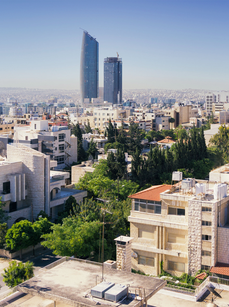 Amman city view, in Jordan