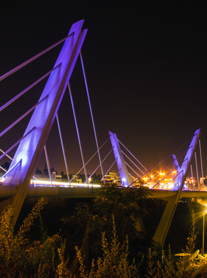 Abdoun bridge night view