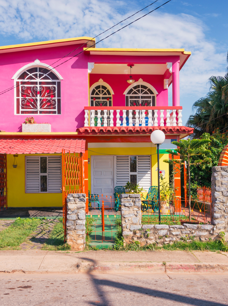 Maison colorée à Vinales, Cuba