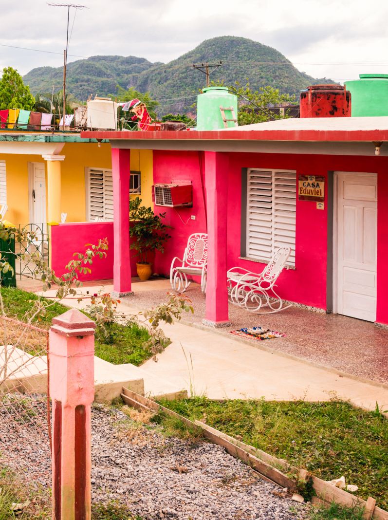 Maisons colorées à Vinales, Cuba