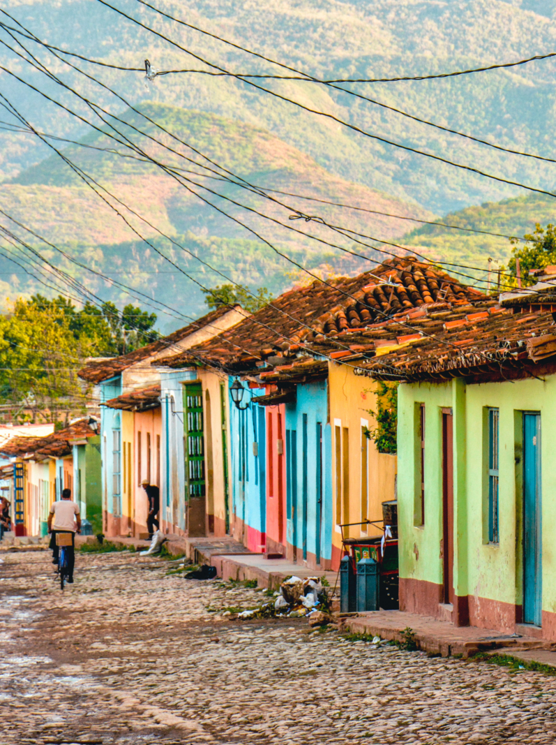 Maisons colorées à Trinidad, Cuba
